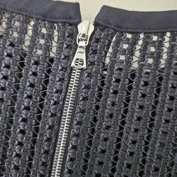 Rhie Black Mesh Short Sleeve Blouse - Picture 8 of 8